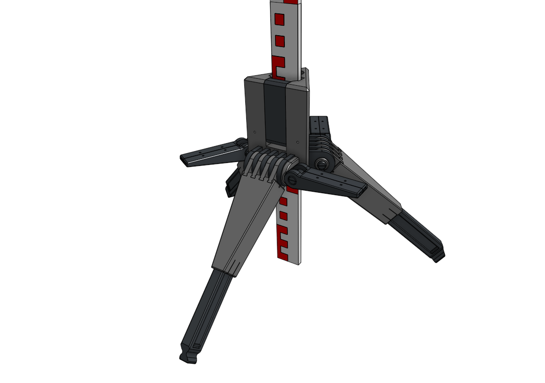 SoloMeter 2.0 Zollstockhalter mit Libelle & 3-Fuß-System