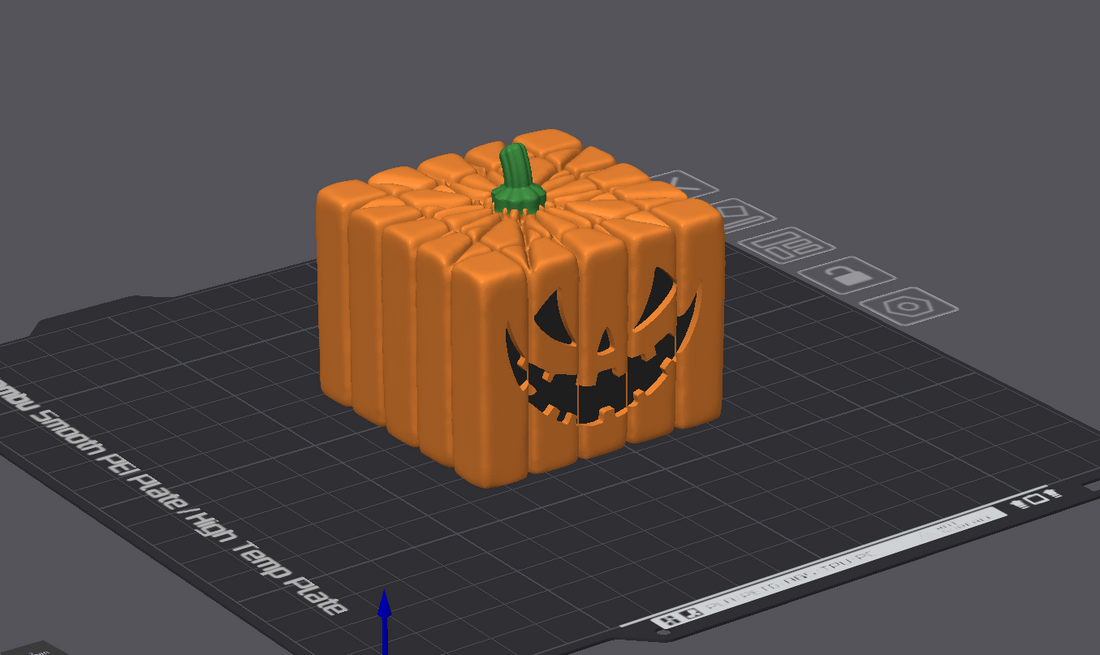 Beliebtes Halloween-Projekt: 3D-gedruckter Kürbis aus Makerworld