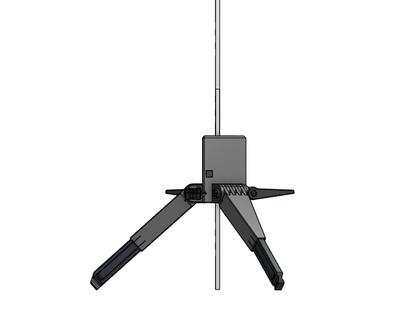 SoloMeter 2.0 Zollstockhalter mit Libelle & 3-Fuß-System