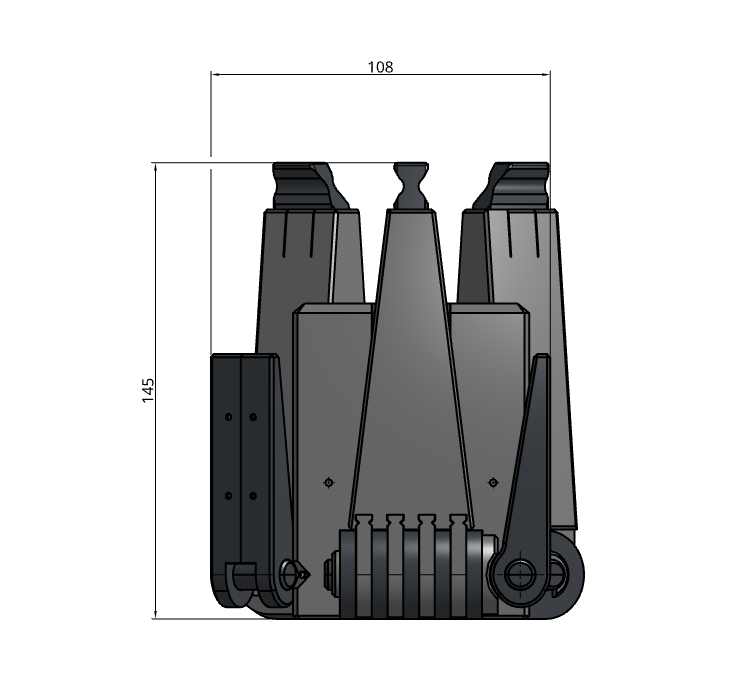 SoloMeter 2.0 Zollstockhalter mit Libelle & 3-Fuß-System