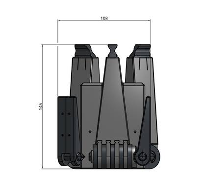 SoloMeter 2.0 Zollstockhalter mit Libelle & 3-Fuß-System