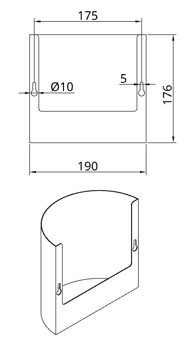 Lampenschirm für Wandleuchte